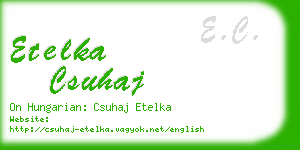 etelka csuhaj business card